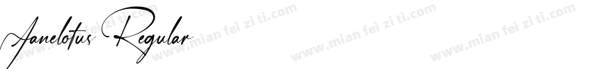 Janelotus Regular字体转换